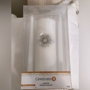 New Wedding Unity candle 3pcs